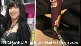 Nail Art One Stroke Rosa by Nita GARCIA