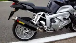 BMW K1200R Akrapovic  slip-on open carbon