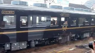 JR九州・SL人吉・あそ1962との並走 (熊本駅到着直前)
