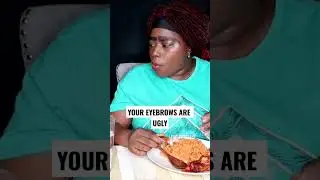 UGLY EYE BROWS PRANK🤮😱#shorts