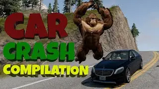 Car crashes | Escaping animals 06 | BeamNG Drive