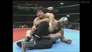 Jumbo Tsuruta, Genichiro Tenryu vs. Hiro Saito, Super Strong Machine (May 31th, 1986)