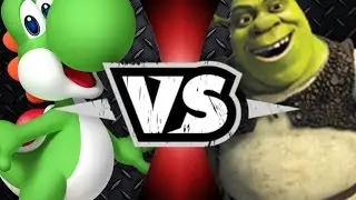Yoshi vs Shrek | Awesome Cartoon Battles | Swishy Bros