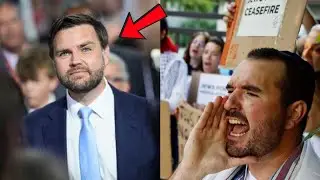 Protesters Block JD Vance's Car   What He Pulls From His Pocket Changes EVERYTHING!