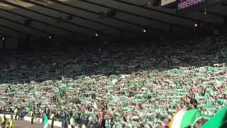 Hibernian fans sing Sunshine on Leith after Scottish Cup win vs Rangers
