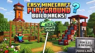 Easy Playground Build Hack Ideas in Minecraft 1.21 Java Edition Bedrock Edition 