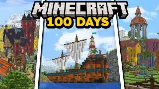 100 Days Building on my Minecraft Island