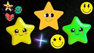 ⭐ «Мерцай, мерцай, маленькая звёздочка! Мечтательная ночная песенка с сияющими звёздами, нежным н...