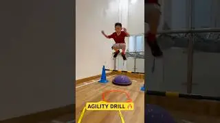 AGILITY DRILL 🏀 FOOTWORK 🦶 KIDS BASKETBALL TRAINING #speedandagility #exercises #ninja