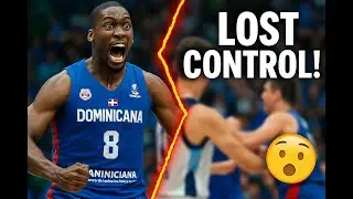 David Jones Garcia throws punch in brawl between the Dominican Republic and Argentina