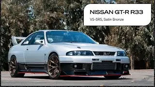 R33 Nissan GTR on Apex VS-5RS Forged Wheels