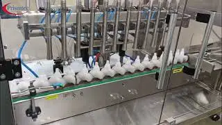 Pharma Nasal Spray Flat Bottle Air Jet Cleaning Machine with In Feed Worm- On Site