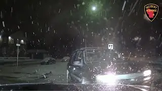 Dash Cam: Glendale Police Pursuit During Snow Storm