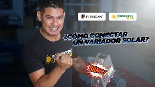 Conectando un sistema de bombeo solar / Variador solar de frecuencia Powtran