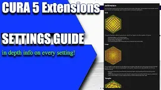 Cura Settings Guide - Cura Extensions - A MUST HAVE EXTENSION ✔👍
