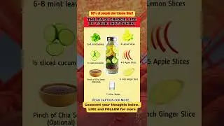 Refresh & Detox Naturally: Homemade Detox Water for Weight Loss & Glowing Skin #health #tips #senior
