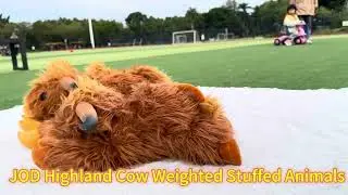 JOD&reg; 4lbs Highland Cow Weighted Stuffed Animals, 22inch Giant Highland Cow Gift Plushie Toy,Animal