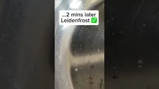 How to know when stainless steel pan is hot enough and nonstick- Leidenfrost temperature