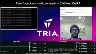 blaze_app_python on the Tria Vision AI-KIT 6490