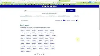Finding phonic examples with morewords.com