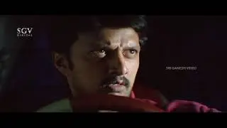 Cops Chasing to arrest Sudeep | Super-thrilling Scenes of Hubli Kannada Movie | Rakshitha