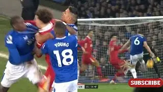 Curtis Jones Red card vs Everton vs Liverpool after James Tarkowski goal | Everton 2-2 Liverpool