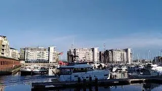 Sovereign harbour Marina, gliding yacht...