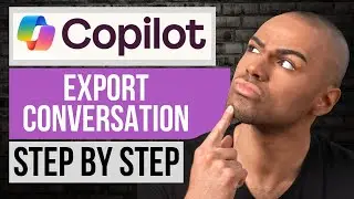 How to Export Conversation History on Microsoft Copliot &mdash; Microsoft Copilot Tutorial