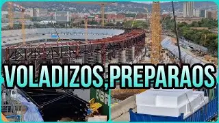 🔴OBRAS CAMP NOU(13 de Agosto)⚠️Voladizos calentar que os toca salir