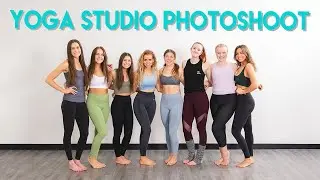 On Location Lighting for a Yoga Photoshoot in a Yoga Studio | Photography Light Setups