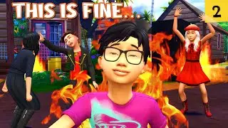 Battle Camp is FIRE&hellip; Literally! | Battle Camp Kids EP2 | The Sims 4
