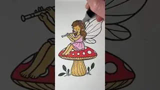 Design from our customizable fairy coloring book #artistic #fairy #coloringbook