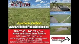 TRACT #3:  166.74 +/- ac in Marion Co &ndash; Aerial Video (9/12/2025 Loveless Land Auction)