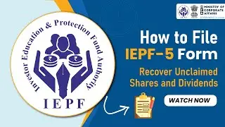 How to File IEPF-5 Form Step-by-Step | Claim Your Shares & Unpaid Amounts Easily