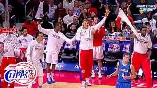 Glen BIG BABY Davis with the slam dunk! TEAMMATES AND FANS APPROVE