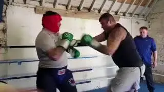 Young Joe Joyce sparring