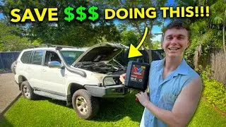 Easy ENGINE OIL & FILTER CHANGE! - Toyota 120 Prado