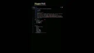 Happy Holi Using HTML, CSS and JavaScript|Holi Wishes Animation #trending  #html #css #js #frontend