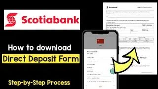 Форма прямого депозита или расчета заработной платы Scotiabank для скачивания | Форма прямого деп...