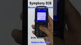 How to Symphony D38 Reset Code2023 | New Trick 2023 | Symphony Baton Phone Unlock 2023