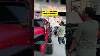 Varian modifikasi Jeep JK om Asep: e-board, roof rack, Borla, tail lamp JL, dll, yuk custom Jeep!