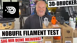 Nobufil Filament ABSx PCTG PETG TEST & 3D Drucke