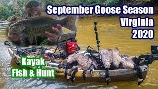 September Goose & Smallies - Virginia Kayak Fish & Hunt