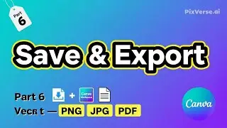 Graphic design series part 6 How to save and export in canva #canva #freelance