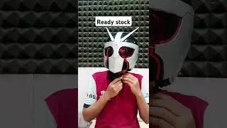 helm safety sni cosplay karakter kamen Rider RX robo ksatria baja hitam