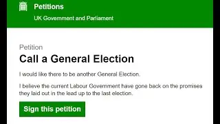 End Of Life Bill Live Viewing And Call A General Election Petition LIVE UPDATE