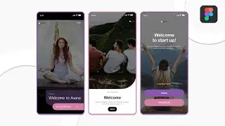 Onboarding Screen Design in Figma | Figma Tutorial | Mobile App Design in Figma