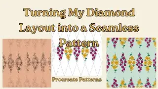 Learning Through Mistakes: Making My First Diamond Pattern in Procreate