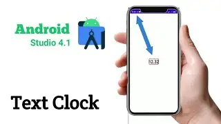 Tutorial TextClock in Android Studio 4.1