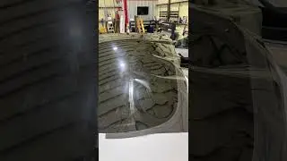 Tesla Model 3 window tint back glass progress
